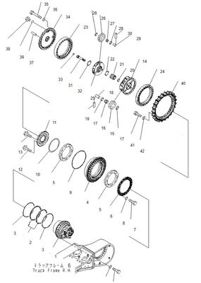 21M-27-00041 ট্রাভেল মোটর অ্যাসি এক্সকাভেটর PC600-8 PC650-8MO PC600-8MO চূড়ান্ত ড্রাইভ ফর কোমাটসু