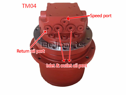 TB035 PHV-390-53B EX40 IHI40JX TM04 খননকারীর অংশের জন্য হাইড্রোলিক ভ্রমণ মোটর