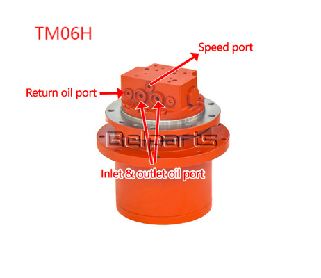 বেল পার্টস E305.5 E306 Excavator Final Drive Assembly For TM06H GM06H ভ্রমণ মোটর